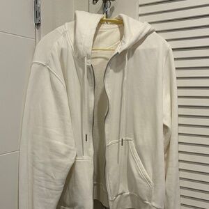 Women’s white H&M zip up hoodie - XL